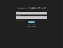 Tablet Screenshot of modernconflict.com